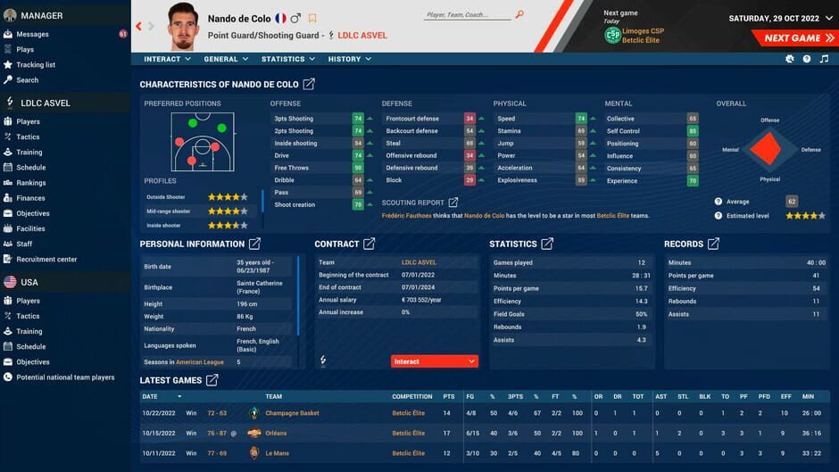 Pro Basketball Manager 2023 Screenshot