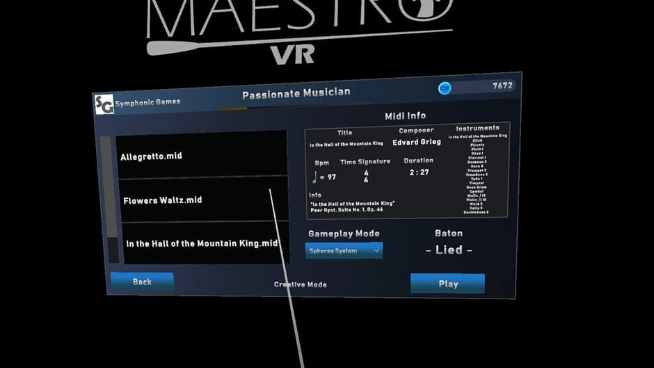 Maestro VR Screenshot