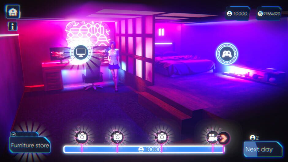 สกรีนช็อตจาก OnlyFap Simulator 3 (รูปที่ 5)