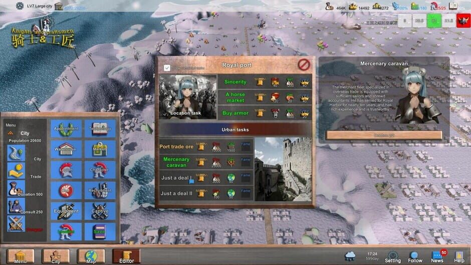 Knights and Craftsmen Screenshot