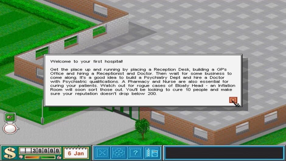 Theme Hospital Screenshot