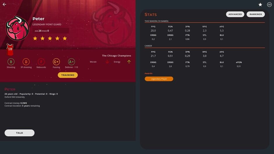 Astonishing Basketball Manager Screenshot