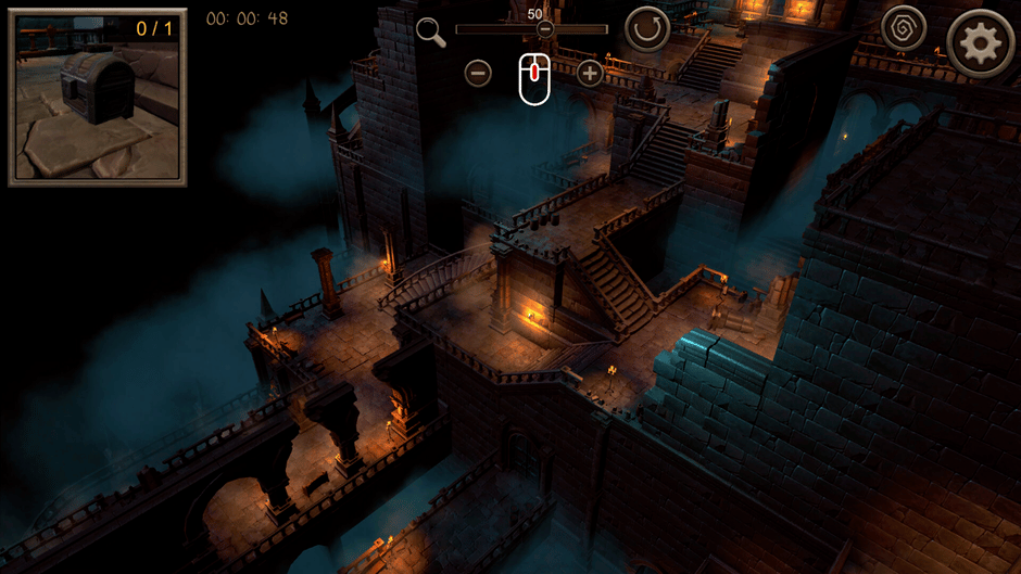 Hidden Dungeon Top-Down 3D Screenshot