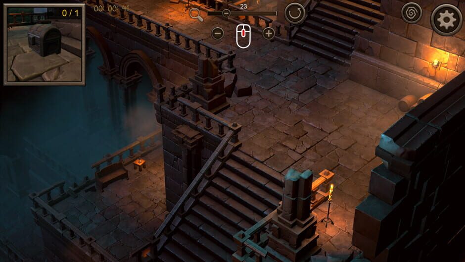 Hidden Dungeon Top-Down 3D Screenshot