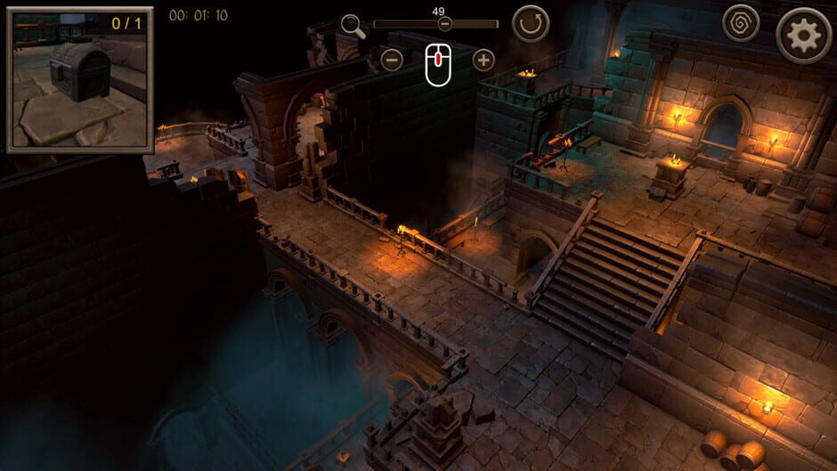 Hidden Dungeon Top-Down 3D Screenshot