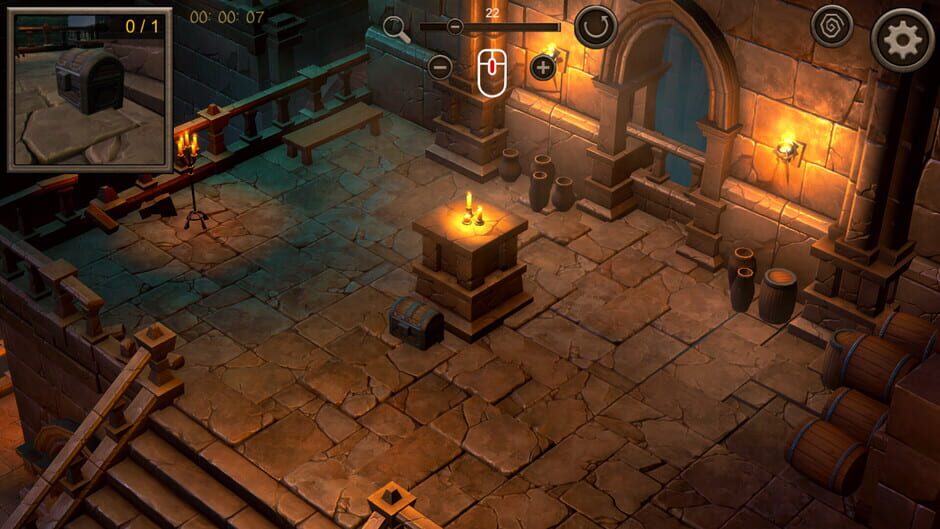 Hidden Dungeon Top-Down 3D Screenshot