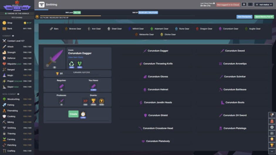 Melvor Idle: Throne of the Herald Screenshot