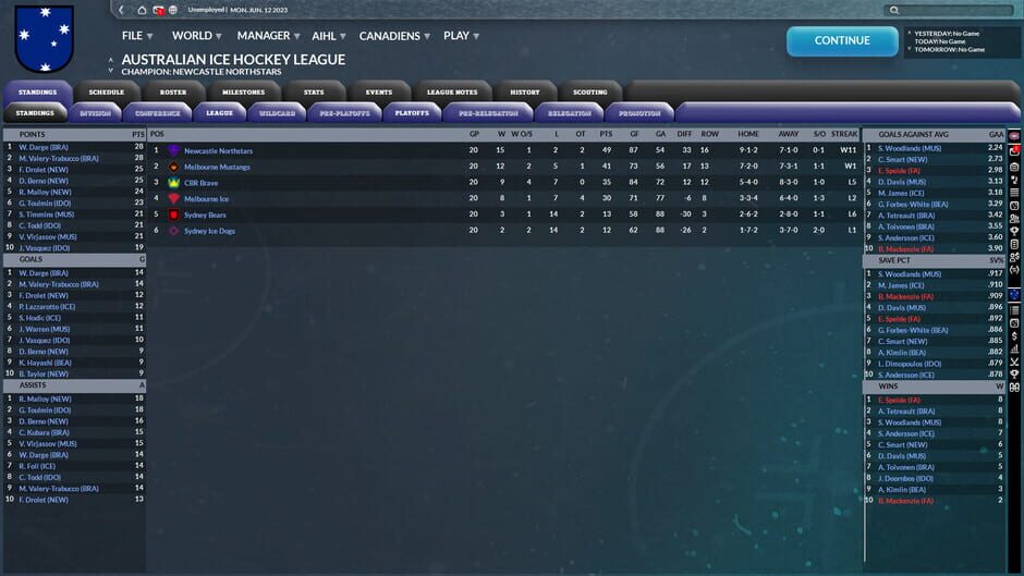 Franchise Hockey Manager 9 Screenshot