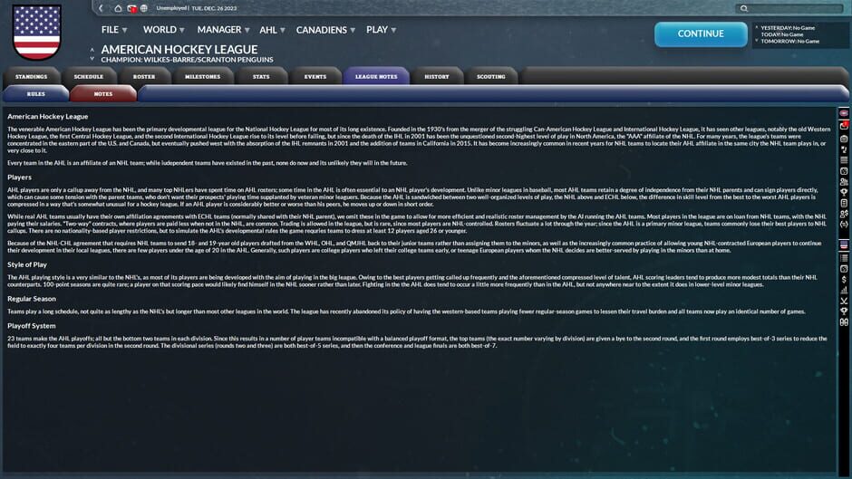 Franchise Hockey Manager 9 Screenshot
