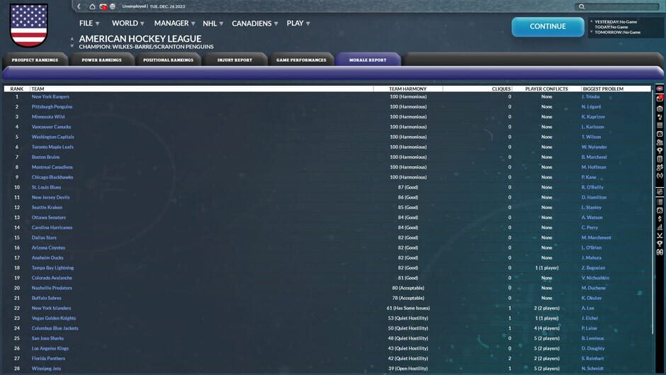 Franchise Hockey Manager 9 Screenshot