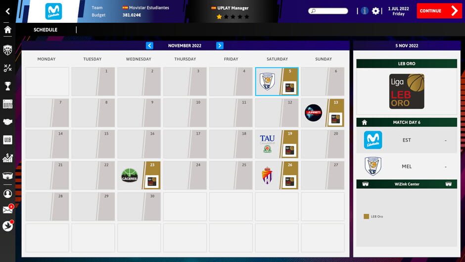 International Basketball Manager 23 Screenshot