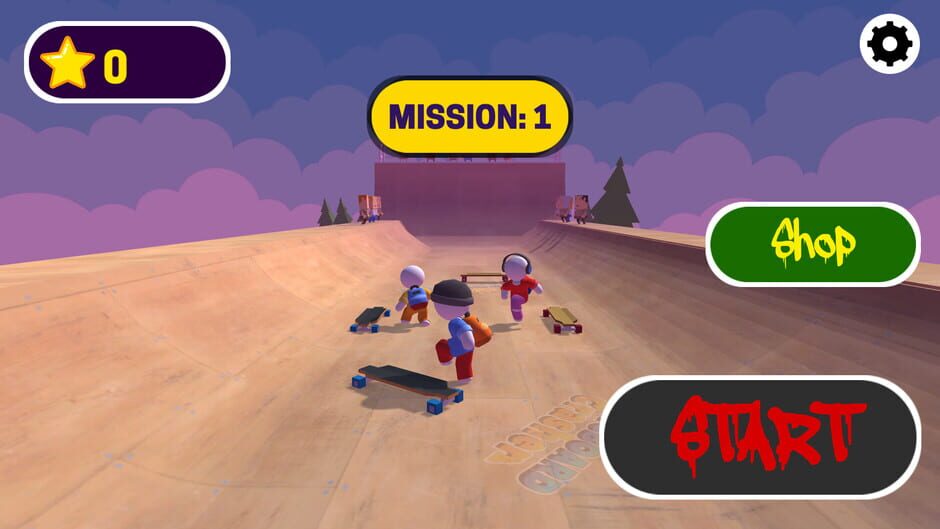 Two Skateboards Driving Simulator Screenshot