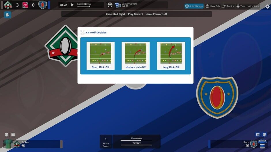 Rugby Union Team Manager 4 Screenshot