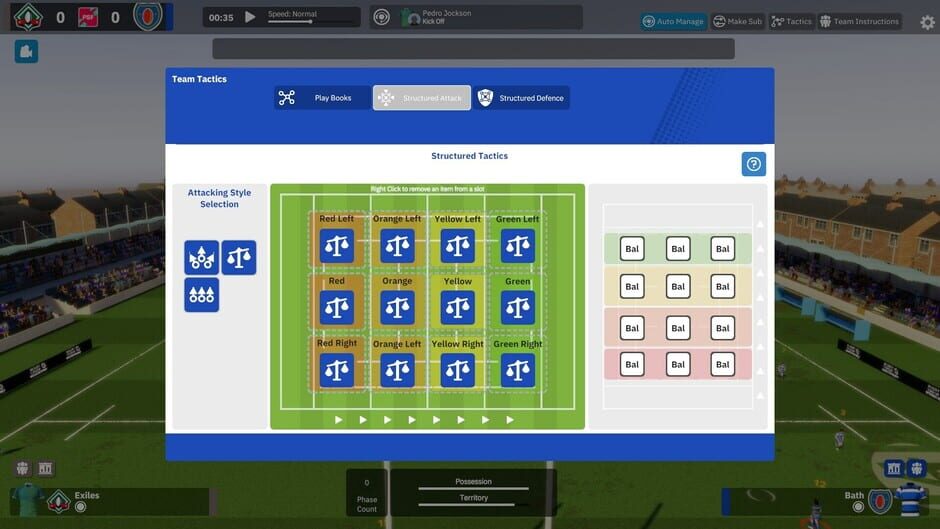 Rugby Union Team Manager 4 Screenshot