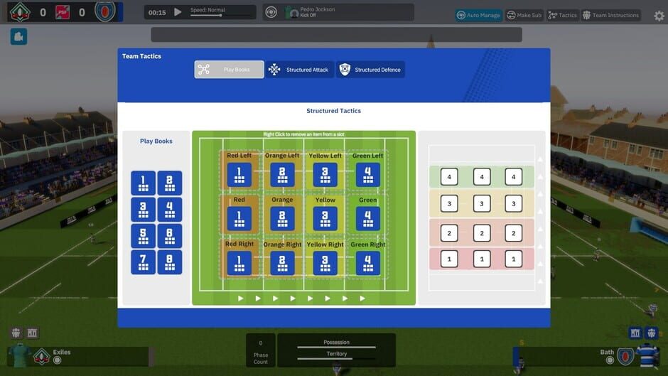 Rugby Union Team Manager 4 Screenshot