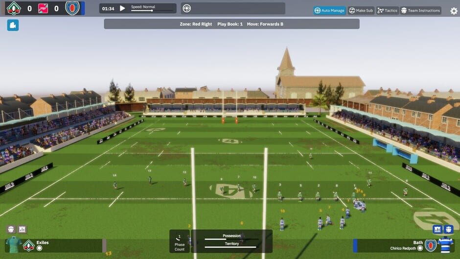 Rugby Union Team Manager 4 Screenshot