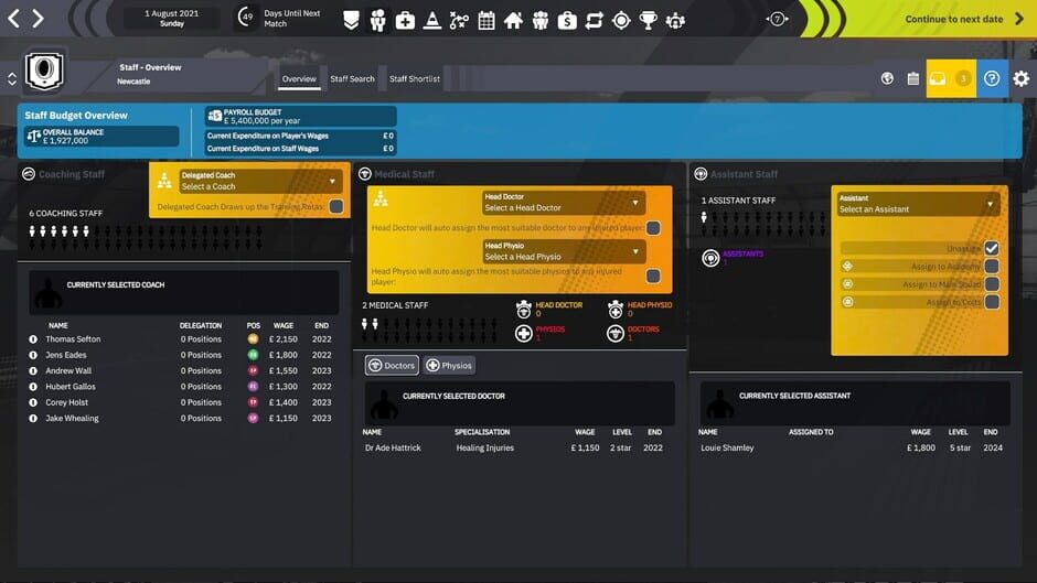 Rugby Union Team Manager 4 Screenshot