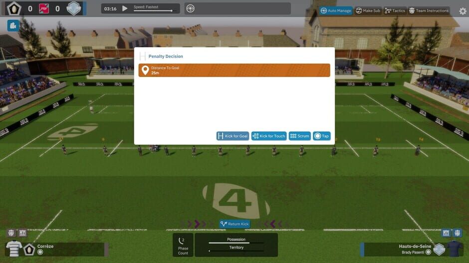 Rugby Union Team Manager 4 Screenshot