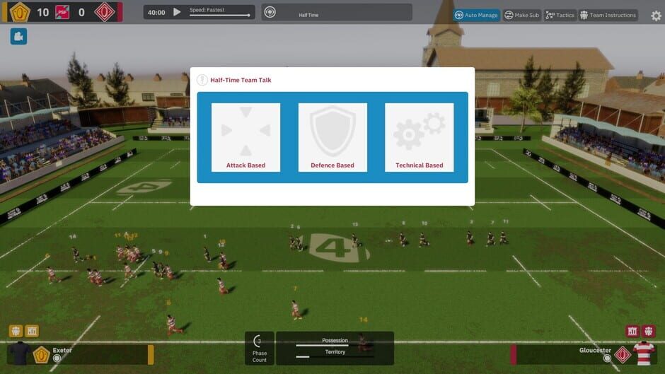 Rugby Union Team Manager 4 Screenshot