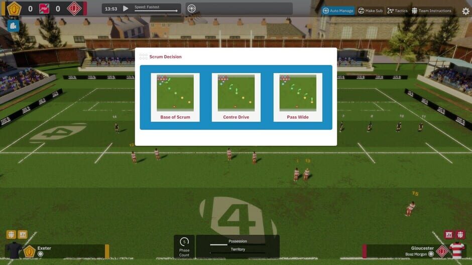 Rugby Union Team Manager 4 Screenshot