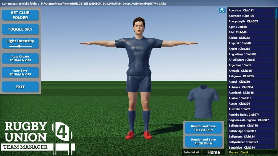 Rugby Union Team Manager 4 Screenshot