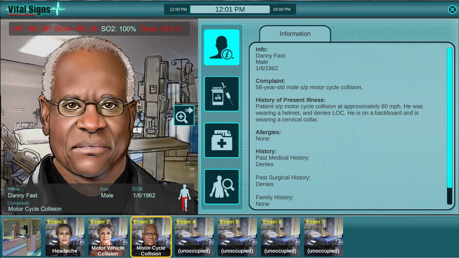 สกรีนช็อตจาก Vital Signs: Emergency Department - Older Adult Cases Package (รูปที่ 3)