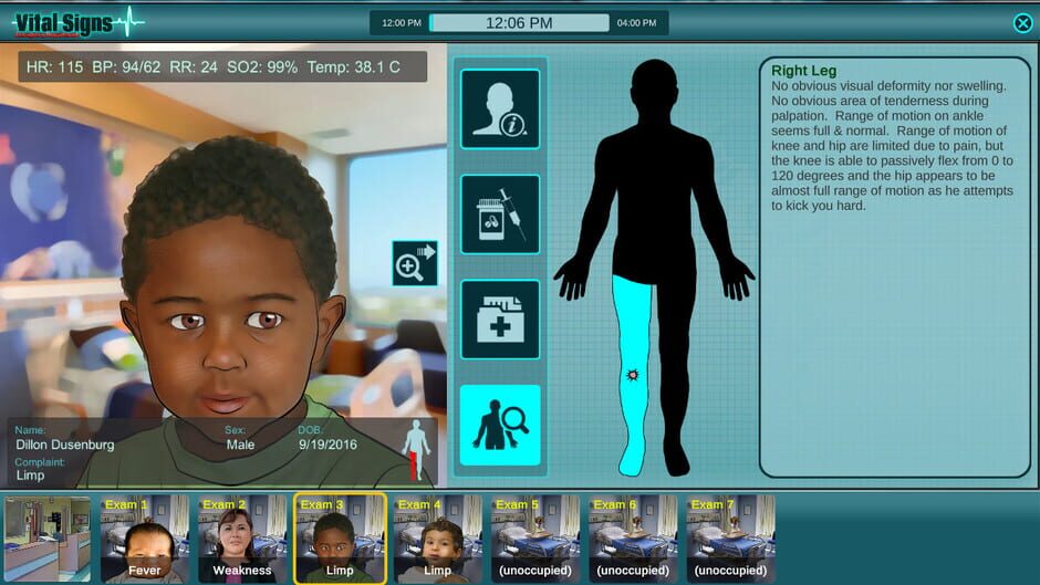 สกรีนช็อตจาก Vital Signs: Emergency Department - Infections Package (รูปที่ 2)