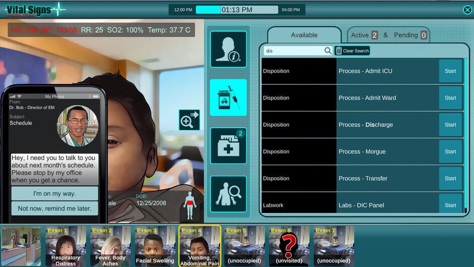 สกรีนช็อตจาก Vital Signs: Emergency Department - Pediatric Common Disease Package (รูปที่ 4)