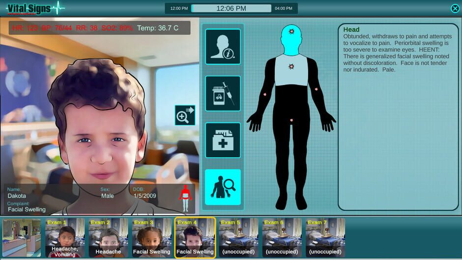 สกรีนช็อตจาก Vital Signs: Emergency Department - Pediatric Rare Disease Package (รูปที่ 2)