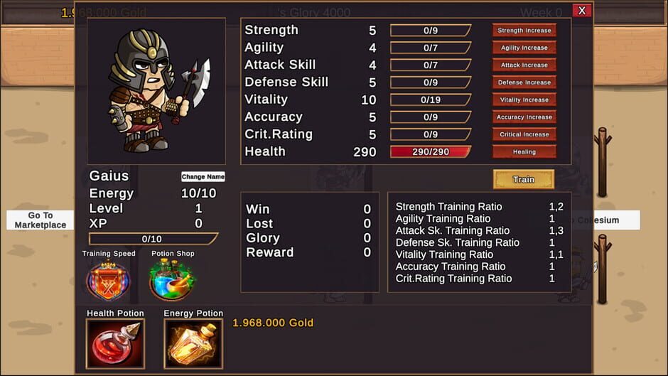 Gladiators and Glory Screenshot