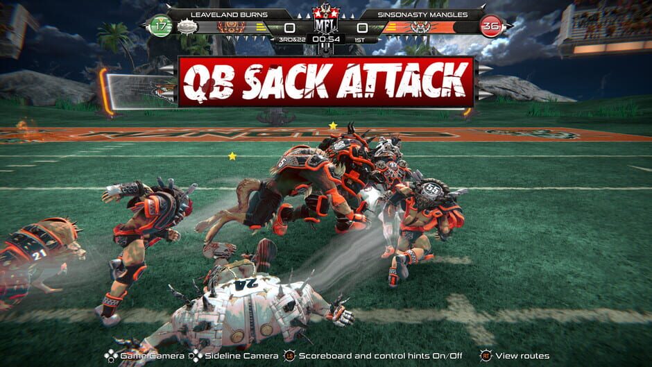 Mutant Football League: Sinsonasty Mangles Screenshot