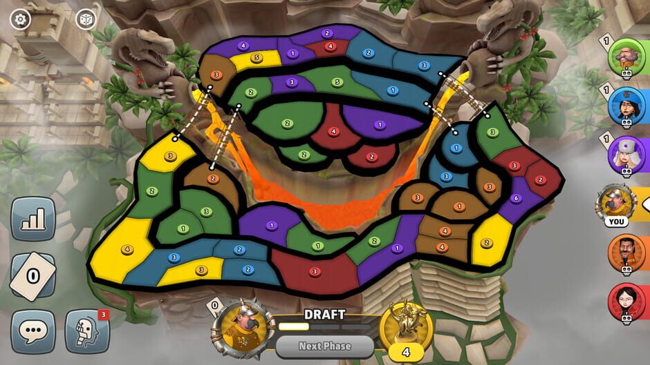 สกรีนช็อตจาก Risk: Global Domination - Dawn of the Dinos Map Pack (รูปที่ 2)