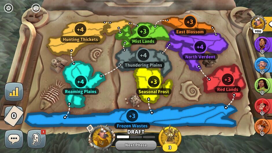 สกรีนช็อตจาก Risk: Global Domination - Dawn of the Dinos Map Pack (รูปที่ 3)