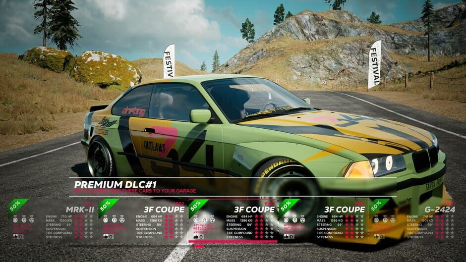 สกรีนช็อตจาก OverDrift Festival: Premium Cars Pack#1 (รูปที่ 21)