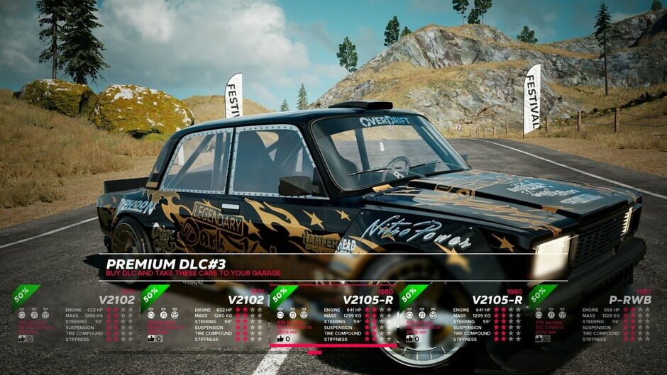 สกรีนช็อตจาก OverDrift Festival: Premium Cars Pack#3 (รูปที่ 12)