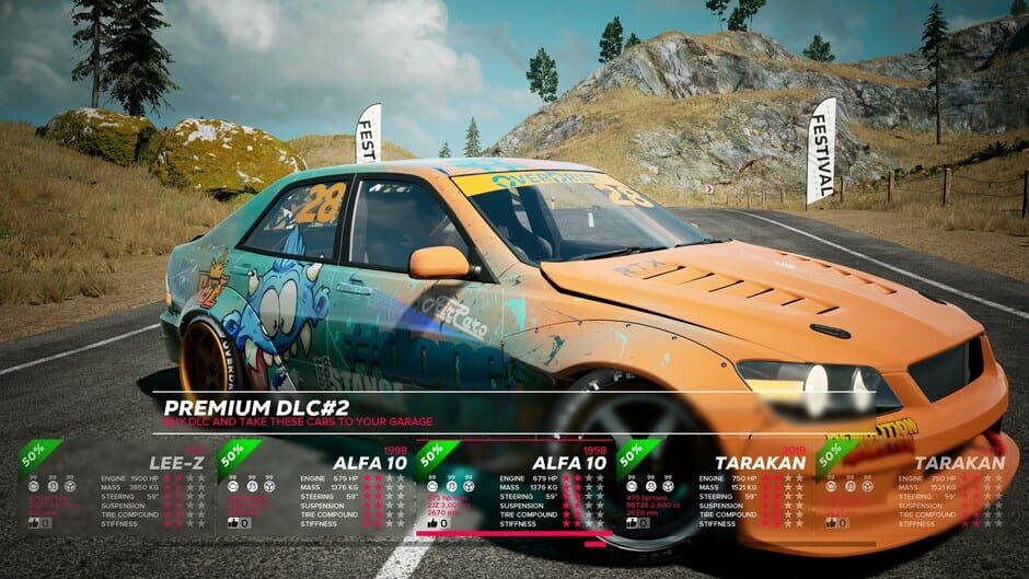 สกรีนช็อตจาก OverDrift Festival: Premium Cars Pack #2 (รูปที่ 22)
