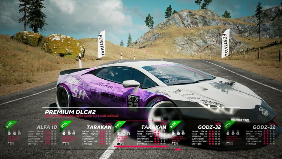 สกรีนช็อตจาก OverDrift Festival: Premium Cars Pack #2 (รูปที่ 14)