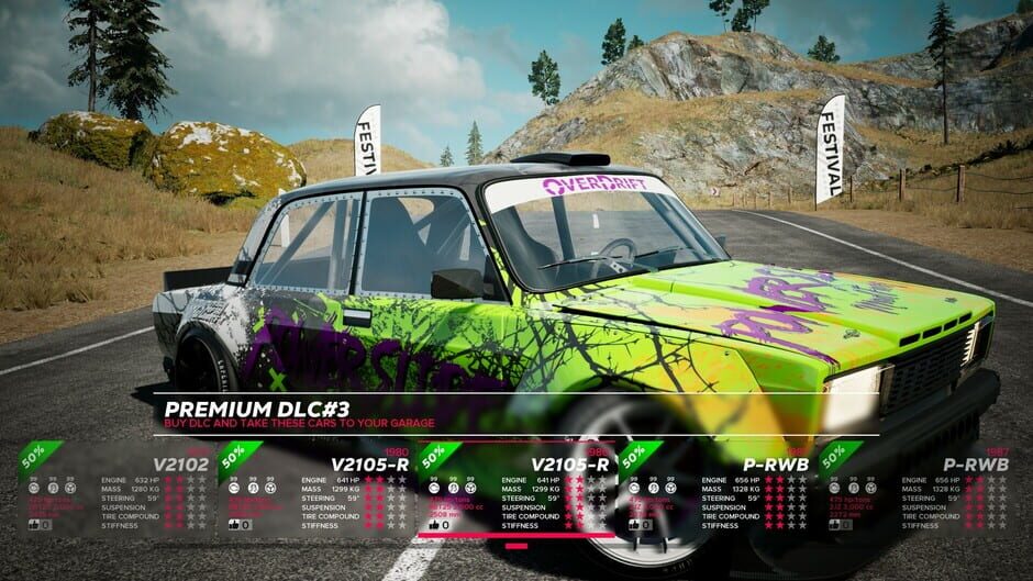สกรีนช็อตจาก OverDrift Festival: Premium Cars Pack#3 (รูปที่ 21)