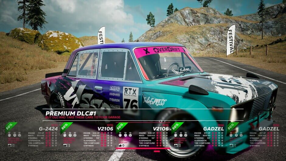 สกรีนช็อตจาก OverDrift Festival: Premium Cars Pack#1 (รูปที่ 17)