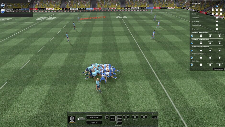 สกรีนช็อตจาก National Rugby Manager: Southern Hemisphere Rugby Pack (รูปที่ 4)