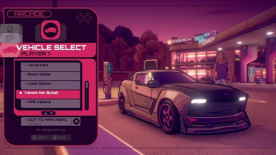 Inertial Drift: Twilight Rivals Screenshot