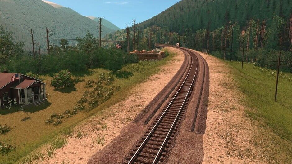 สกรีนช็อตจาก Trainz Railroad Simulator 2019: USA Route - Far Northern Mountains (รูปที่ 13)