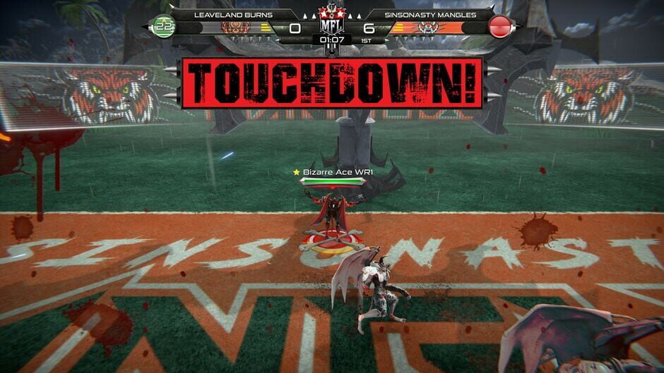 Mutant Football League: Sinsonasty Mangles Screenshot