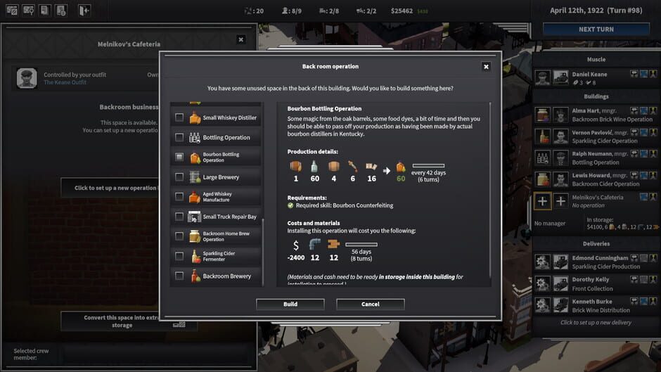 City of Gangsters: Bourbon Bootlegging Screenshot