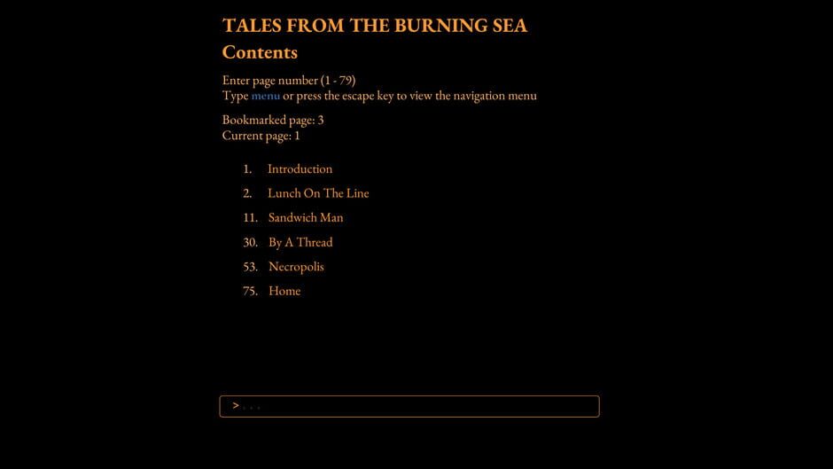 Tales From The Burning Sea Screenshot