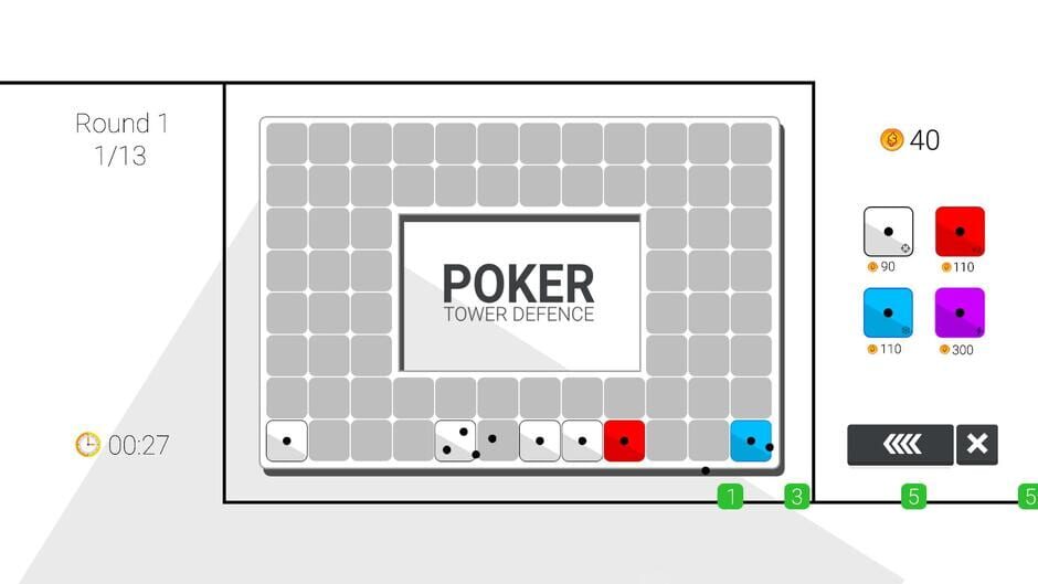 Poker Tower Defense Screenshot