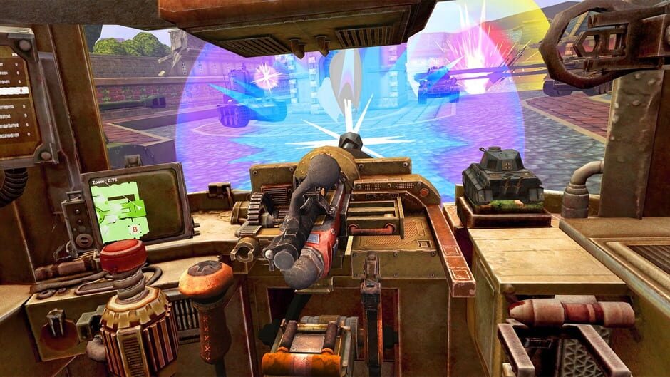 สกรีนช็อตจาก World War Toons: Tank Arena VR (รูปที่ 5)