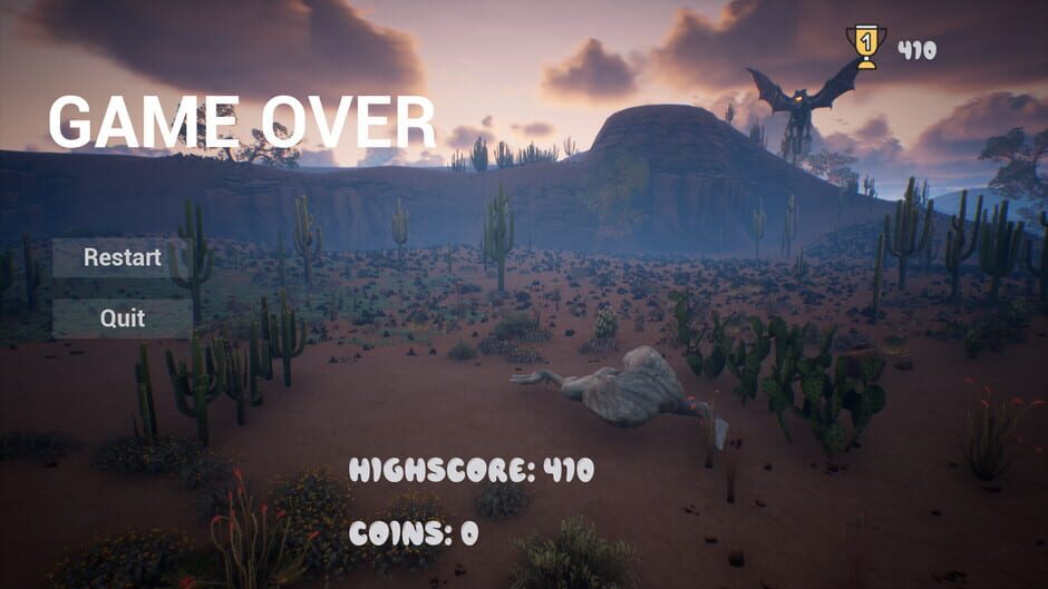 T-Rex Dinosaur Game Screenshot