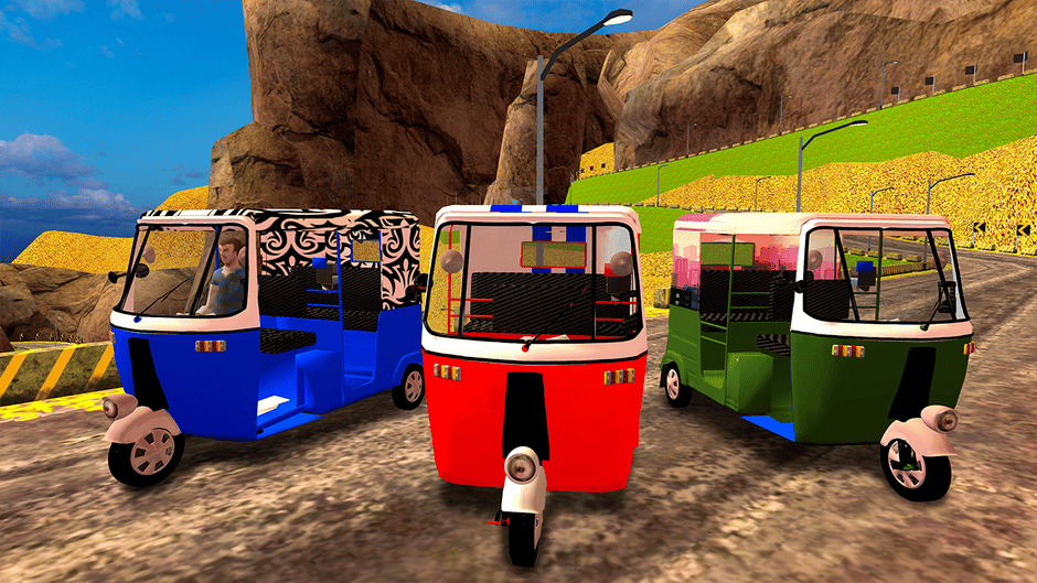 Tuk Tuk Extreme: Real Car Driving Simulator & Parking 2023 Car Games 3D Vehicle Screenshot