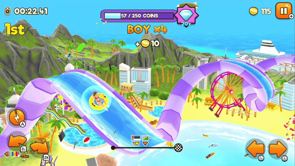 Uphill Rush Water Park Racing screenshot